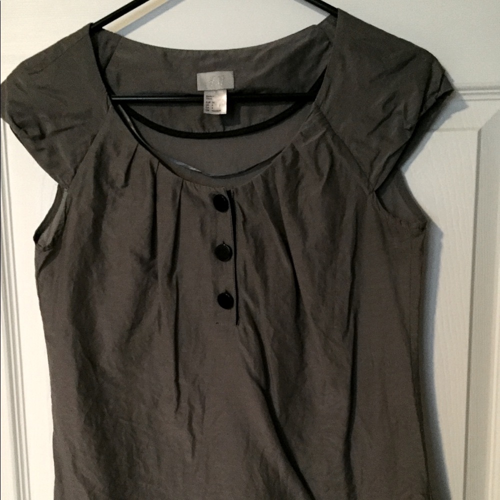 H&M Grey Blouse
